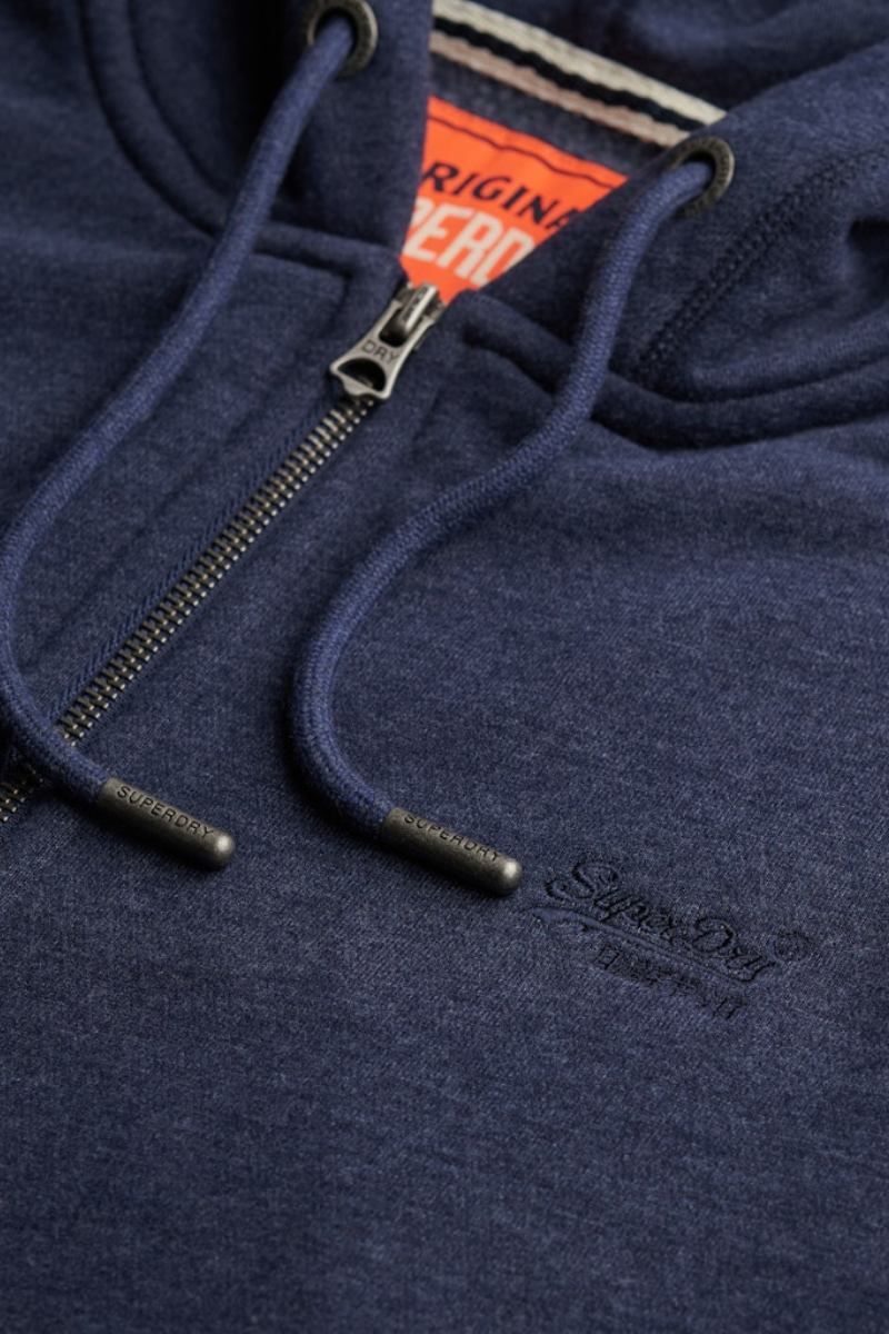 Superdry Ess Logo Zip Hoodie Heritage Navy