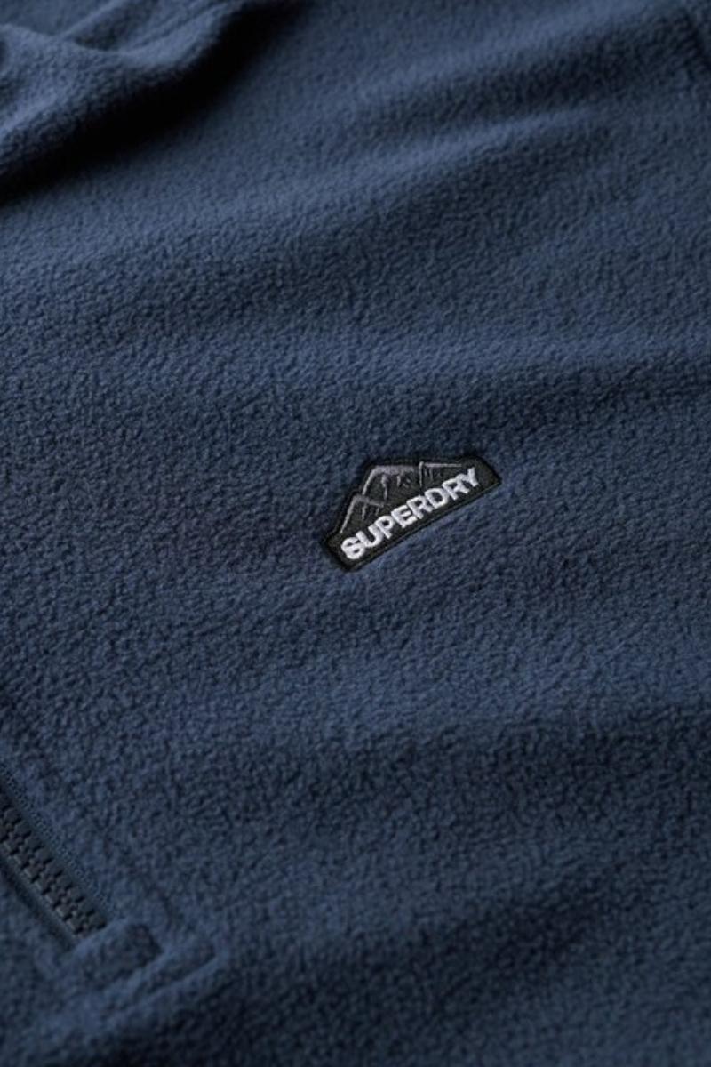 Superdry Polar Fleece Half Zip Jumper Navy