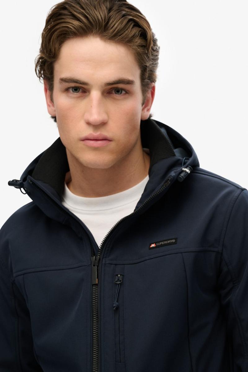 Superdry Hood Softshell Trekker Navy