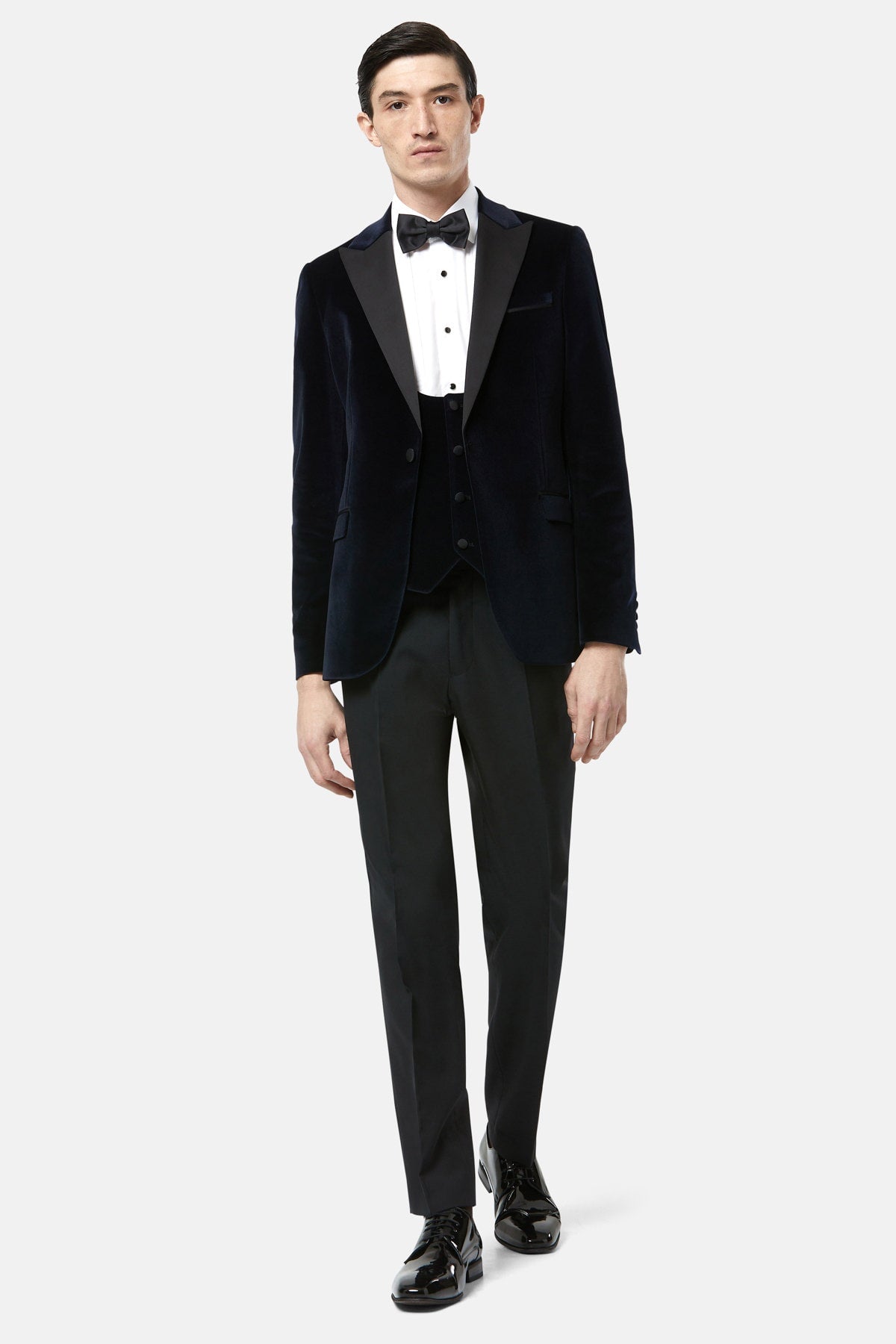 Benetti Jasper Navy Velvet Jacket Suits DONITZ