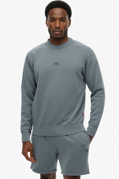 Superdry Micro Logo Crew Stormy