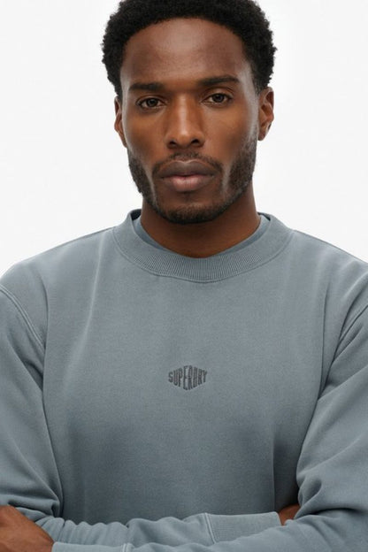 Superdry Micro Logo Crew Stormy