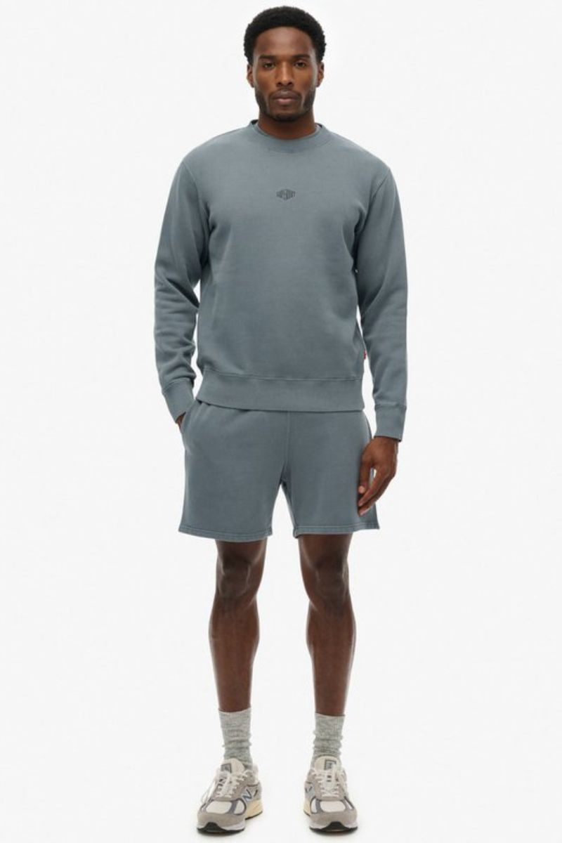 Superdry Micro Logo Crew Stormy