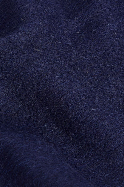 Barbour Plain Lambs Wool Scarf Navy