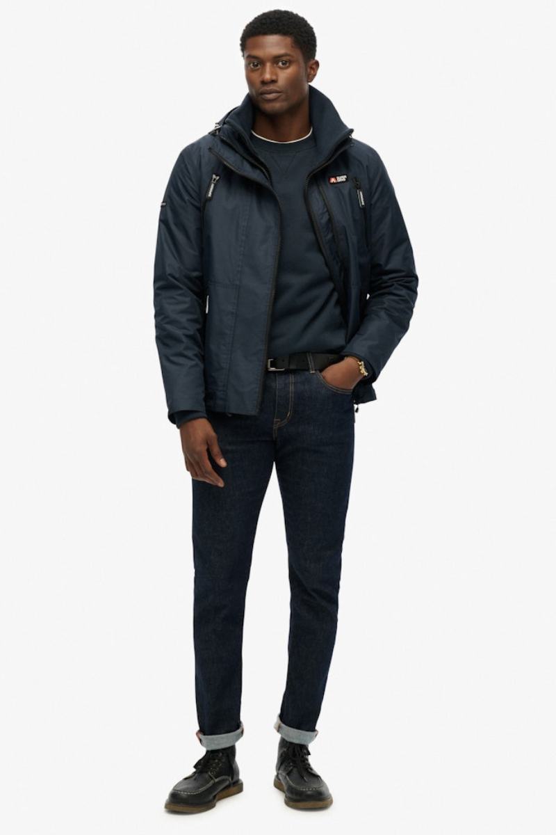 Superdry Mtn Windbreaker Jacket Navy