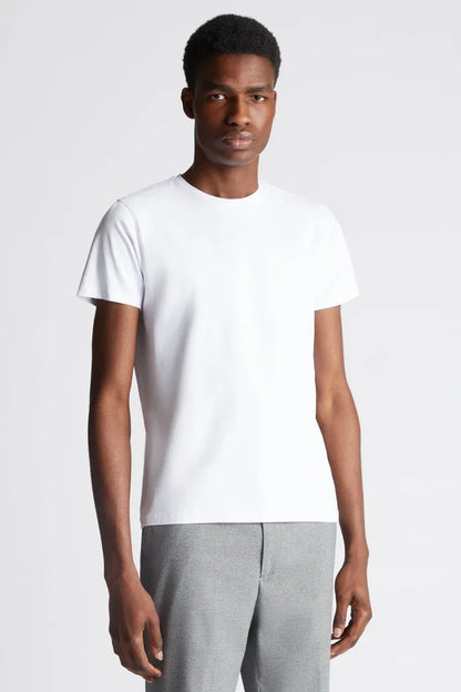 Remus Uomo 53121A Tapered Fit Cotton Stretch T-Shirt White