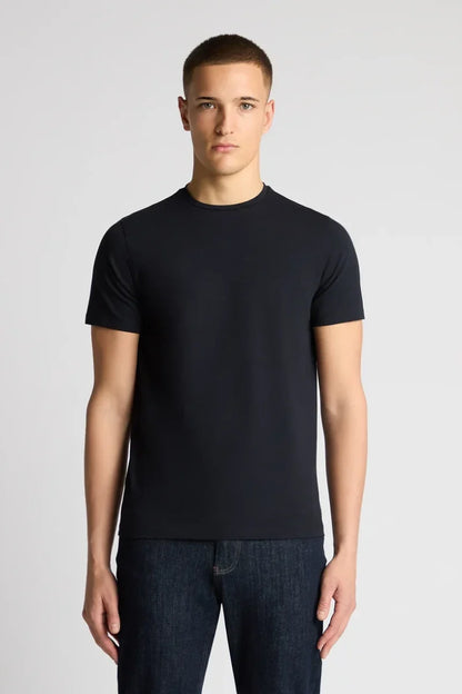 Remus Uomo 53121A Tapered Fit Cotton Stretch T-Shirt Navy