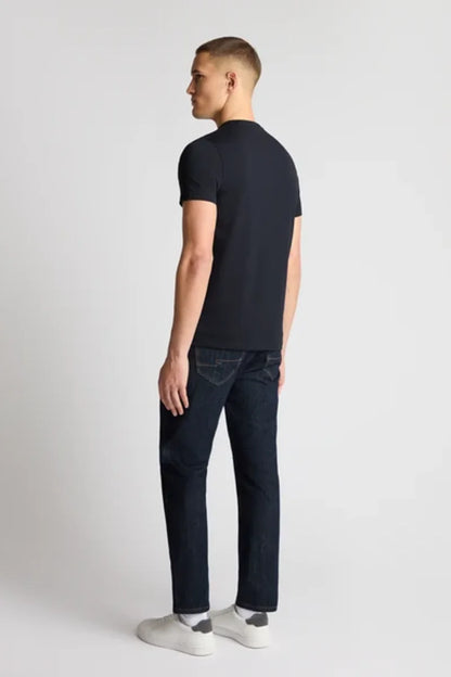 Remus Uomo 53121A Tapered Fit Cotton Stretch T-Shirt Navy