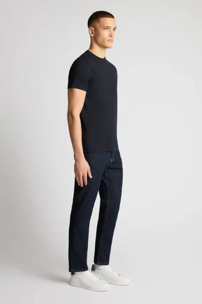 Remus Uomo 53121A Tapered Fit Cotton Stretch T-Shirt Navy