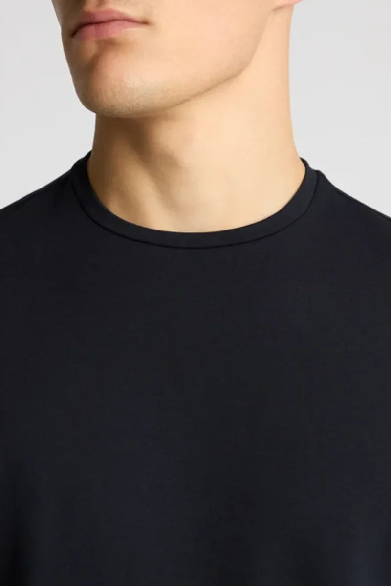 Remus Uomo 53121A Tapered Fit Cotton Stretch T-Shirt Navy