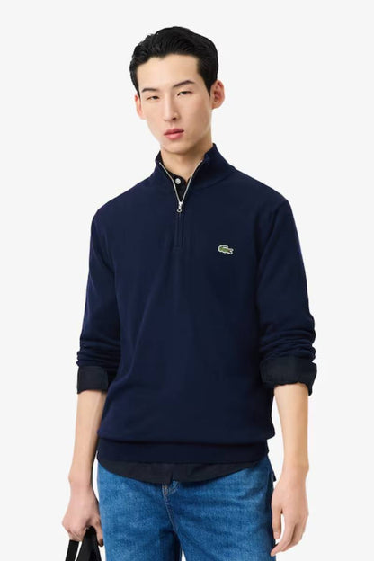 Lacoste 1980 1/4 Zip Knit Navy