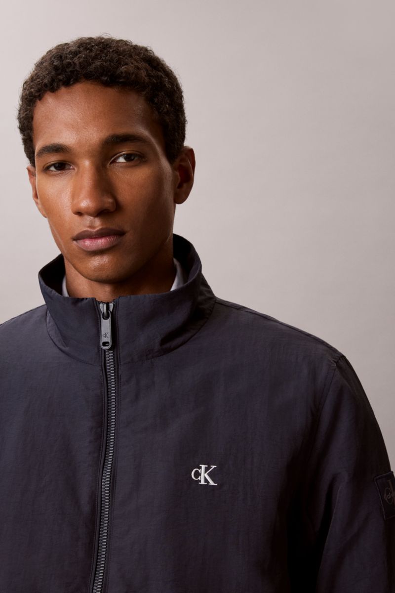 Calvin Klein 500G Padded Nylon Harrington Jacket Dark Sapphire