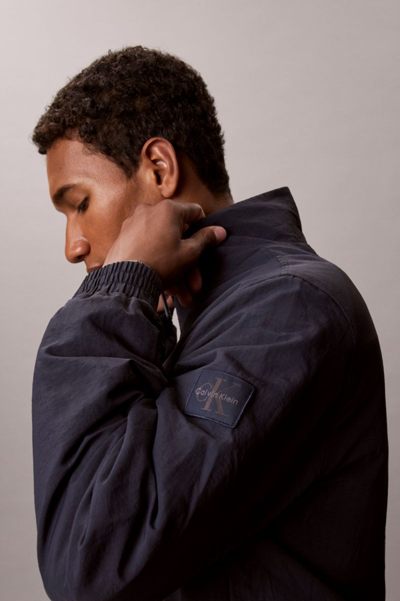 Calvin Klein 500G Padded Nylon Harrington Jacket Dark Sapphire