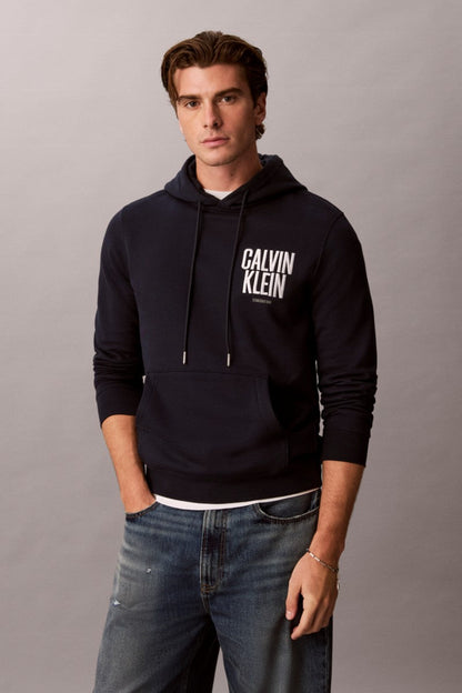 Calvin Klein 247G 350 Fleece Bold Logo Hoodie Dark Sapphire — view 5