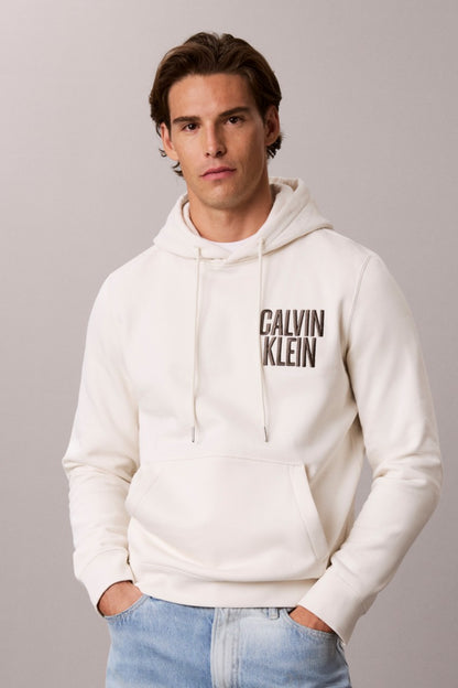 Calvin Klein 247G 350 Fleece Bold Logo Hoodie Tofu