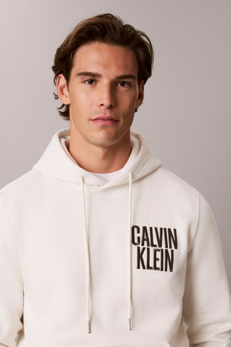 Calvin Klein 247G 350 Fleece Bold Logo Hoodie Tofu