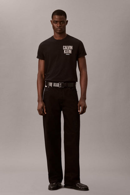 Calvin Klein 816G Block Logo T-Shirt Black — view 3