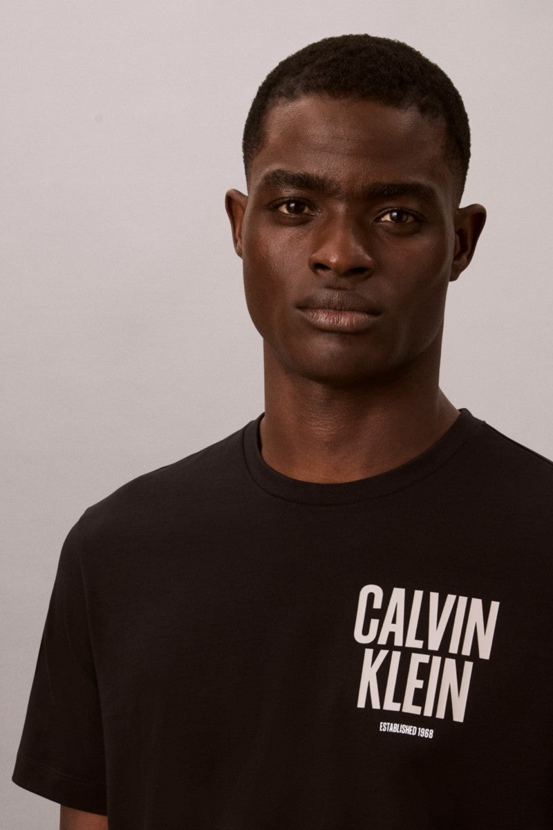 Calvin Klein 816G Block Logo T-Shirt Black — view 4