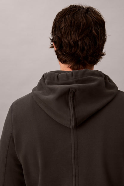 Calvin Klein 201G 350 Terry Badge Hoodie Pirate Black