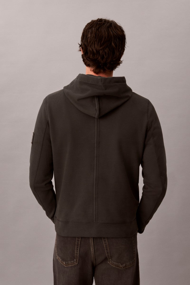 Calvin Klein 201G 350 Terry Badge Hoodie Pirate Black