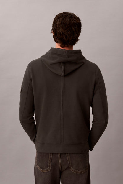 Calvin Klein 201G 350 Terry Badge Hoodie Pirate Black