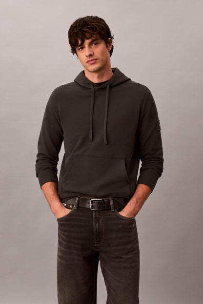 Calvin Klein 201G 350 Terry Badge Hoodie Pirate Black