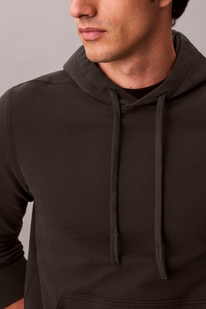 Calvin Klein 201G 350 Terry Badge Hoodie Pirate Black