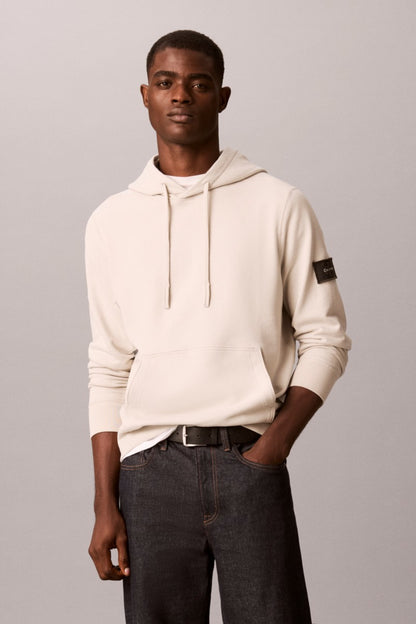 Calvin Klein 201G 350 Terry Badge Hoodie Moonstruck