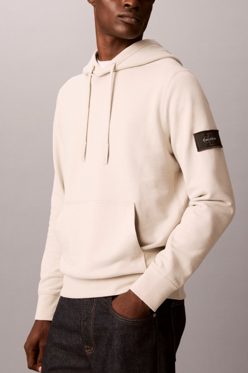 Calvin Klein 201G 350 Terry Badge Hoodie Moonstruck
