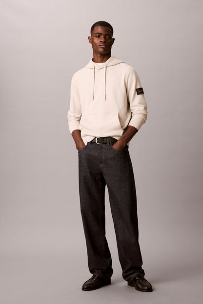 Calvin Klein 201G 350 Terry Badge Hoodie Moonstruck