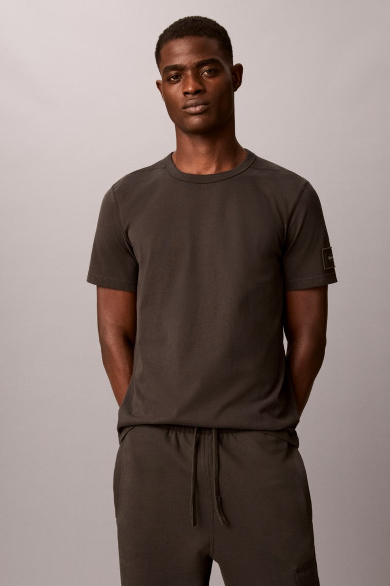 Calvin Klein 206G Classic Sueded Jersey T-Shirt Pirate Black