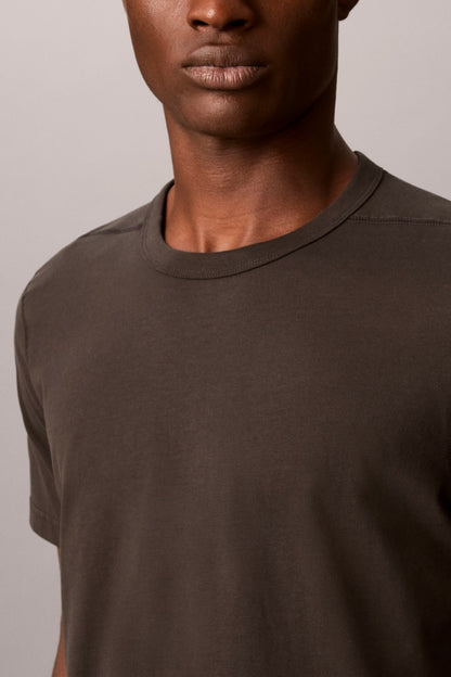 Calvin Klein 206G Classic Sueded Jersey T-Shirt Pirate Black