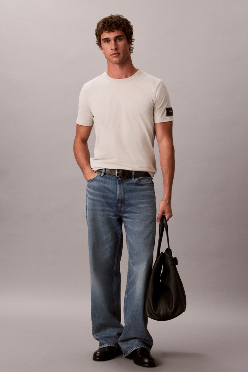 Calvin Klein 206G Classic Sueded Jersey T-Shirt Moonstruck