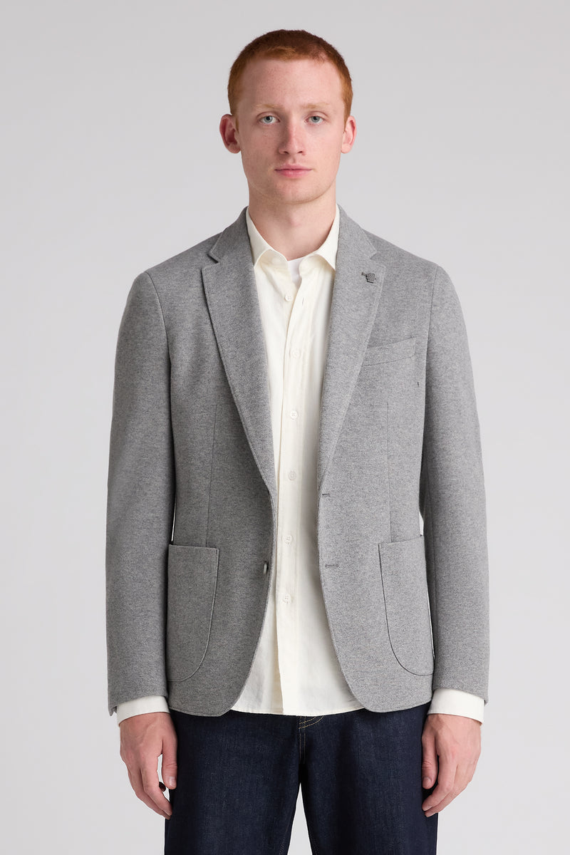 Remus Uomo 12914 Antoni Slim Fit Wool Blend Jacket Grey