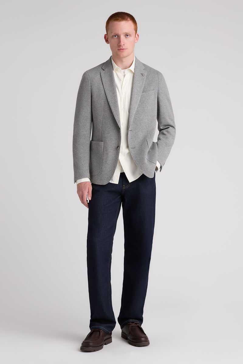 Remus Uomo 12914 Antoni Slim Fit Wool Blend Jacket Grey — view 2