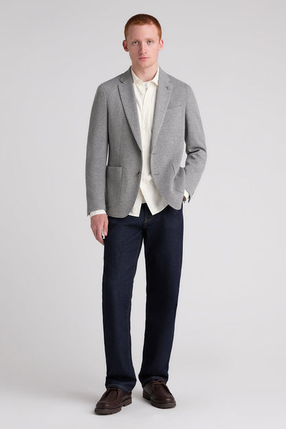 Remus Uomo 12914 Antoni Slim Fit Wool Blend Jacket Grey — view 2