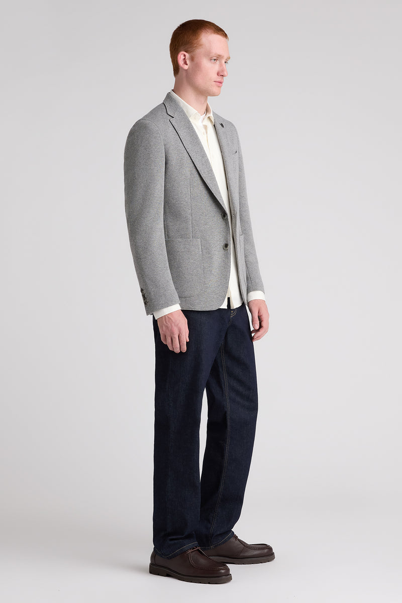 Remus Uomo 12914 Antoni Slim Fit Wool Blend Jacket Grey — view 4