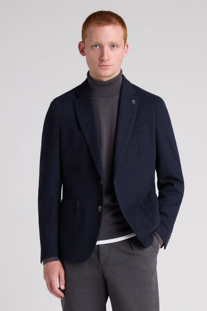 Remus Uomo 12914 Antoni Slim Fit Wool Blend Jacket Navy