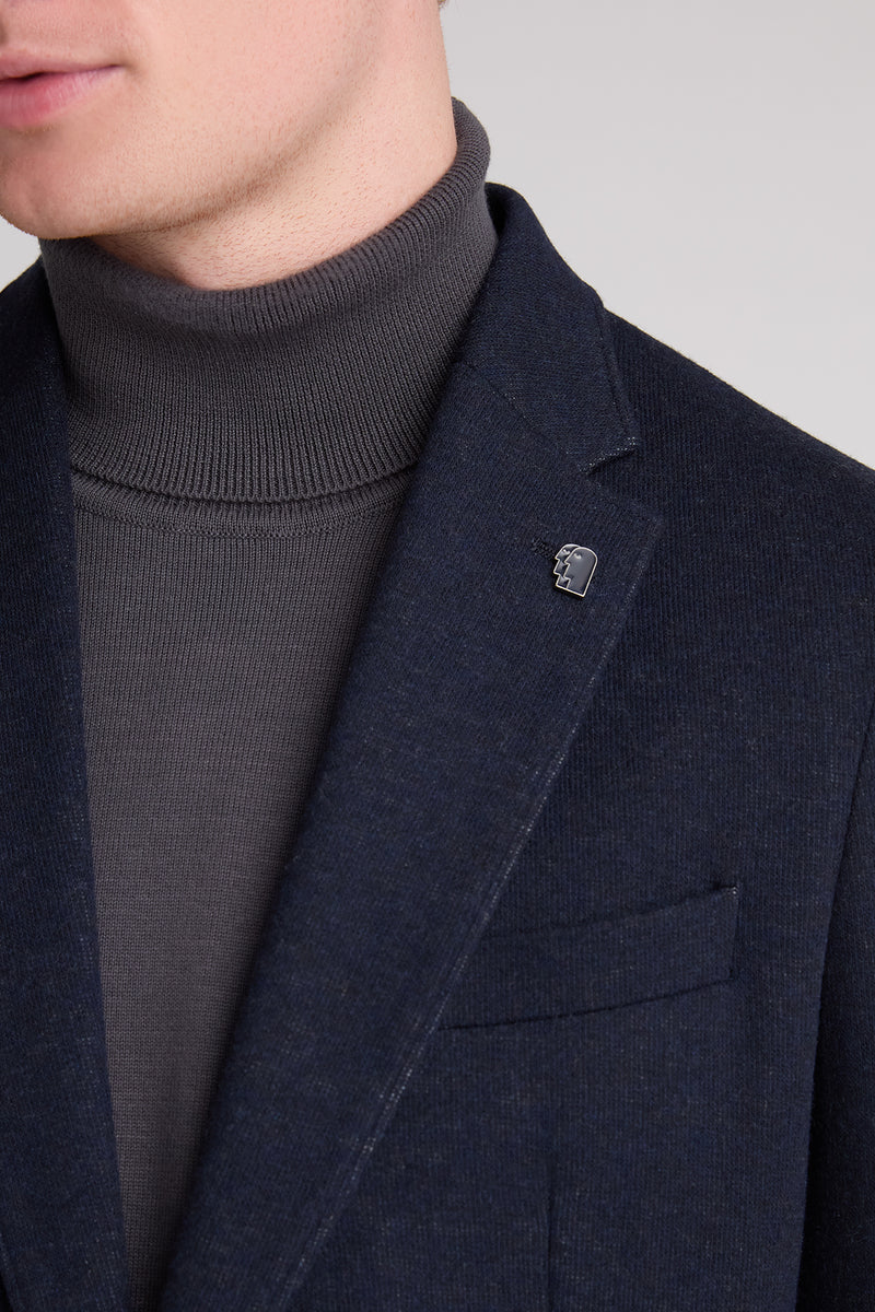Remus Uomo 12914 Antoni Slim Fit Wool Blend Jacket Navy — view 5