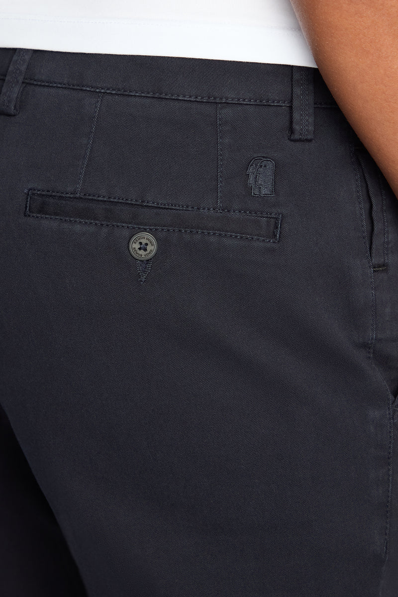 Remus Uomo 62550 Emmett Slim Fit Cotton Stretch Chino Navy — view 5