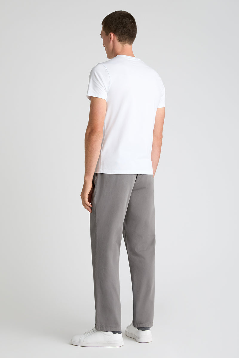 Remus Uomo 62550 Emmett Slim Fit Cotton Stretch Chino Grey — view 3