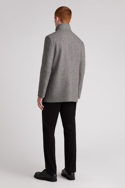 Remus Uomo 90711 Jacob Regular Fit Wool Rich Overcoat Grey