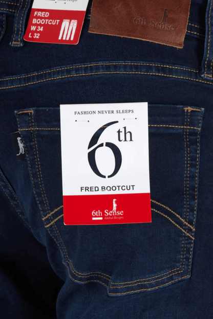6TH Sense Fred Bootcut Jeans Blue Black