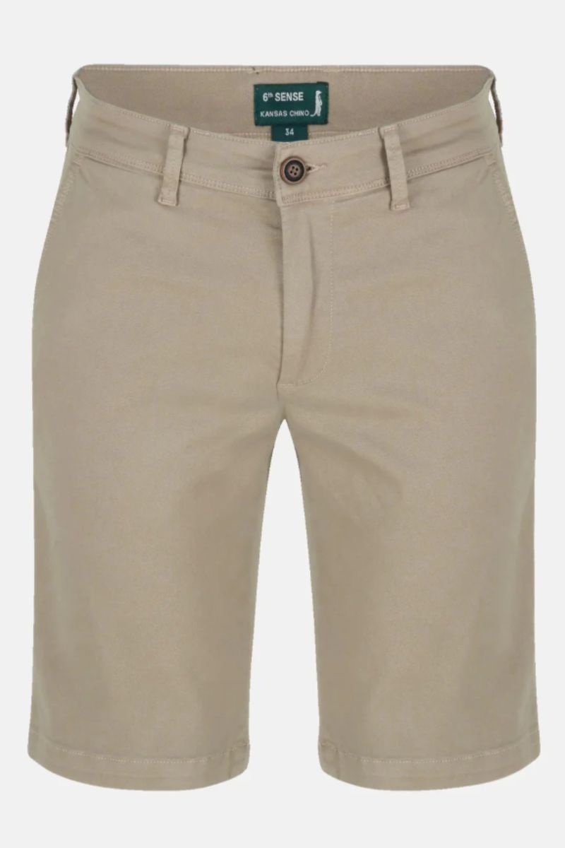 6TH Sense Chino Shorts Dark Khaki