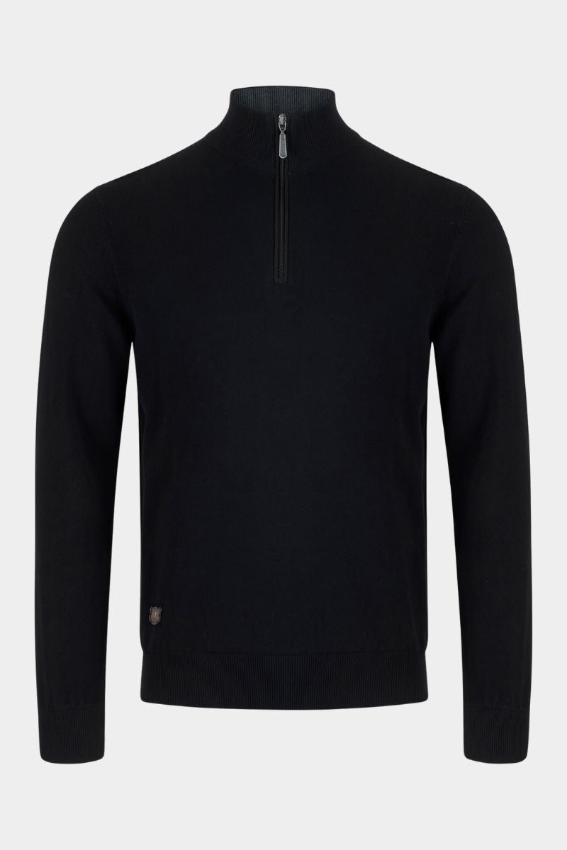6th Sense Harry Quarter Zip Black