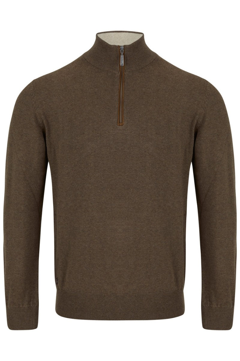 6th Sense Harry 1/4 Zip Chestnut