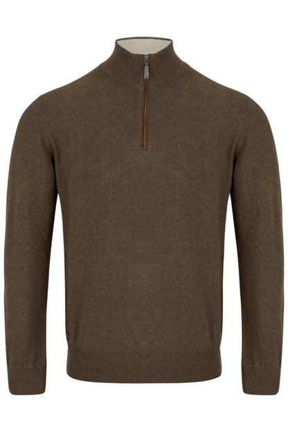 6th Sense Harry 1/4 Zip Chestnut