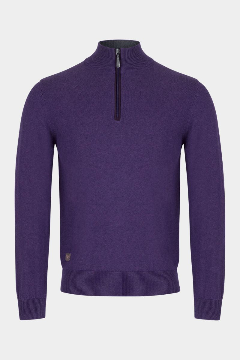 6th Sense Harry Quarter Zip Purple