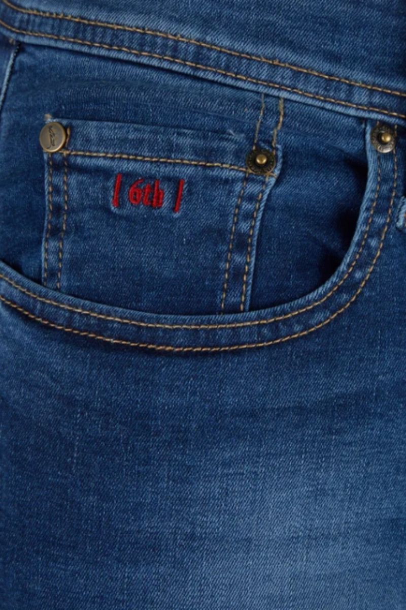 6TH Sense Nevada* Straight Fit Jeans Midwash