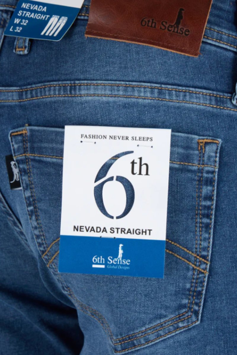 6th Sense Nevada Straight Fit Jean Lightwash